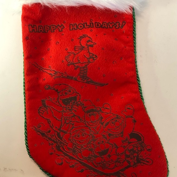 Kurt Adler 2012 Sesame Street Elmo Happy Holidays Christmas Stocking Plush Toy - Picture 3 of 6